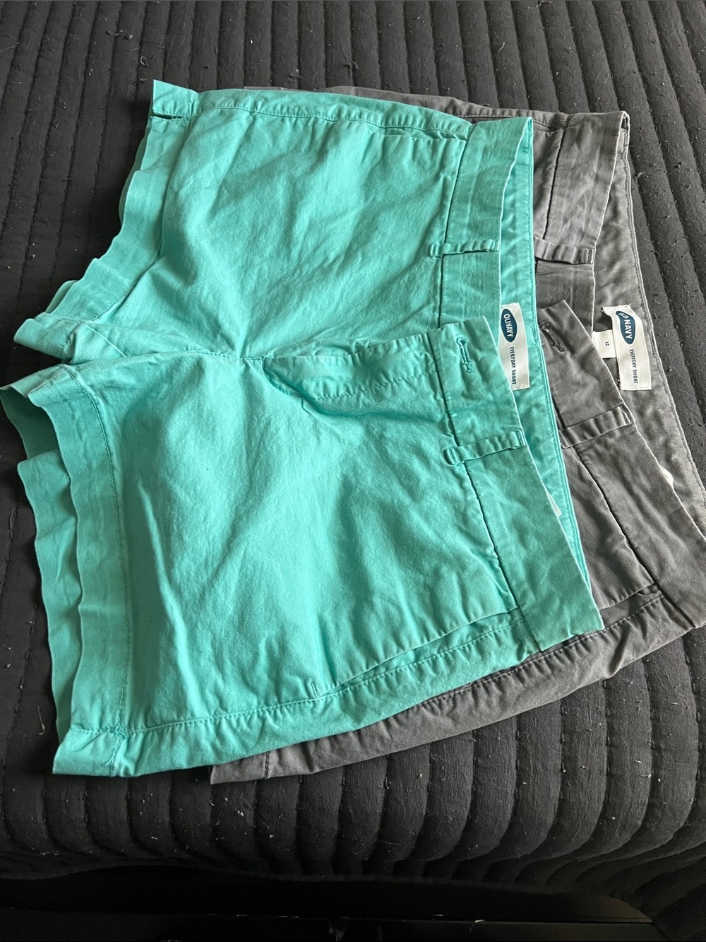 Old Navy Teal and Gray Women’s Casual Shorts Duo